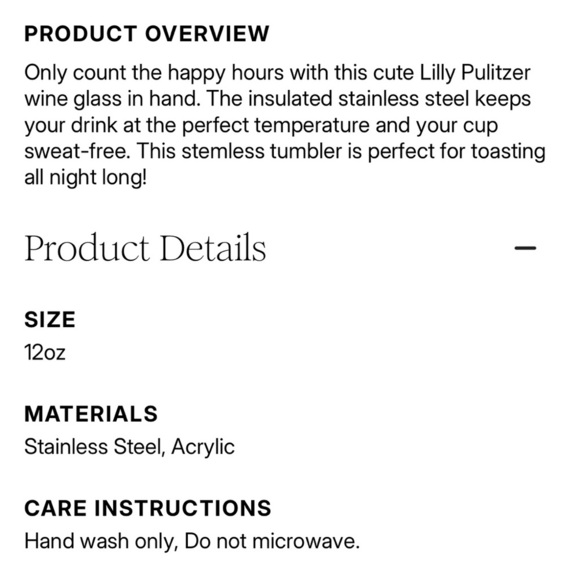 Lilly Pulitzer Pink and Blue Insulated Drinkware - Picture 2 of 2